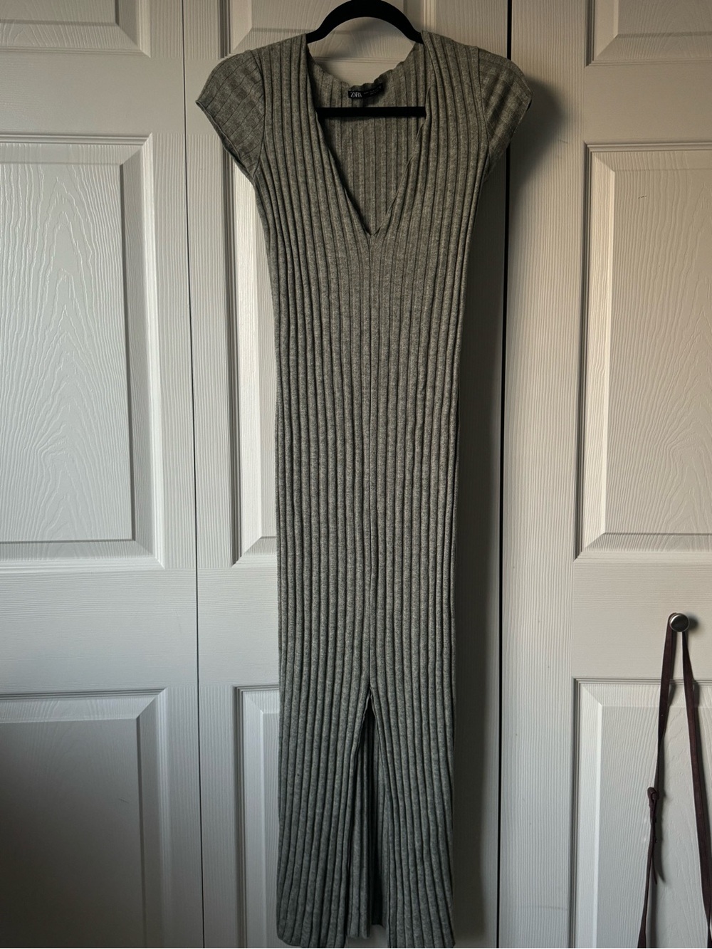 Zara Ribbed Knit Maxi Dress